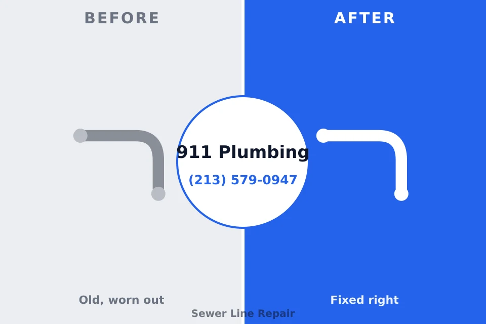 Before and after: plumbing company Harrison, NJ